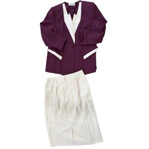 JP fall Women Size 14 2pc Skirt /blazer‎ vintage career Office wear Grannycore